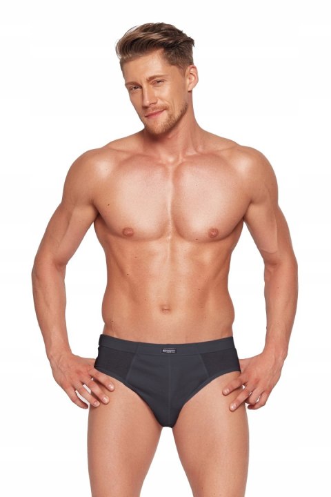 Slipy męskie HENDERSON bawełna 2-pak GRAFIT 3XL Slipy męskie HENDERSON bawełna 2-pak GRAFIT 3XL