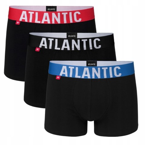 Bokserki męskie 3 PARY ATLANTIC 3SMH-003-CZ - XXL Bokserki męskie 3 PARY ATLANTIC 3SMH-003-CZ - XXL