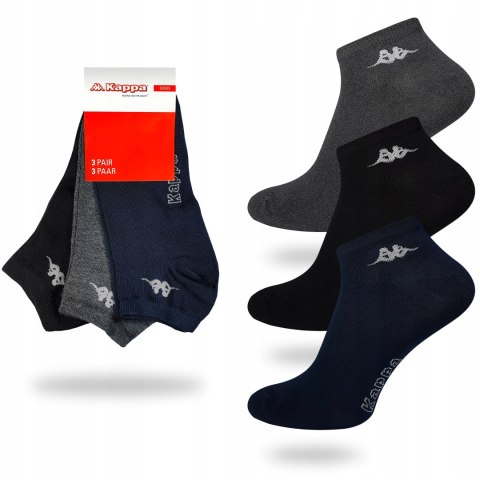 Skarpety 3-PAK zestaw KAPPA SNEAKER stopki - 35-38 Skarpety 3-PAK zestaw KAPPA SNEAKER stopki - 35-38
