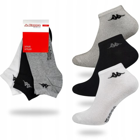 Skarpety 3-PAK zestaw KAPPA SNEAKER stopki - 35-38 Skarpety 3-PAK zestaw KAPPA SNEAKER stopki - 35-38