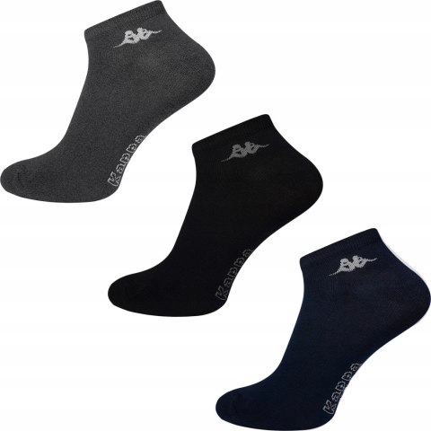 Skarpety 3-PAK zestaw KAPPA SNEAKER stopki - 35-38 Skarpety 3-PAK zestaw KAPPA SNEAKER stopki - 35-38