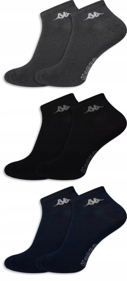 Skarpety 3-PAK zestaw KAPPA SNEAKER stopki - 35-38 Skarpety 3-PAK zestaw KAPPA SNEAKER stopki - 35-38