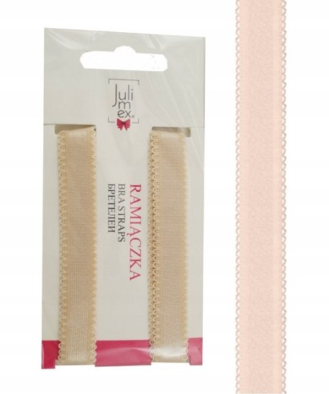 JULIMEX RAMIĄCZKA RB-432 szer 10 mm BEŻOWE KORONKA JULIMEX RAMIĄCZKA RB-432 szer 10 mm BEŻOWE KORONKA