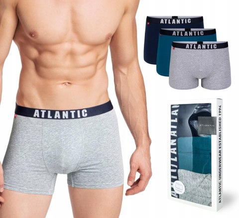 Bokserki męskie ATLANTIC 3MH-011 3-pak - XL Bokserki męskie ATLANTIC 3MH-011 3-pak - XL