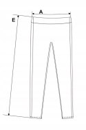 FIT Legginsy spodnie z lampasami getry MORAJ L/XL