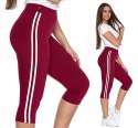 FIT Legginsy z lampasem 3/4 wysoki stan MORAJ L/XL