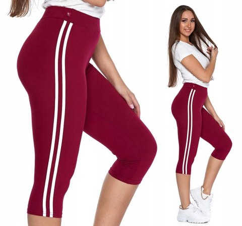 FIT Legginsy z lampasem 3/4 wysoki stan MORAJ L/XL FIT Legginsy z lampasem 3/4 wysoki stan MORAJ L/XL