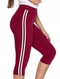 FIT Legginsy z lampasem 3/4 wysoki stan MORAJ L/XL