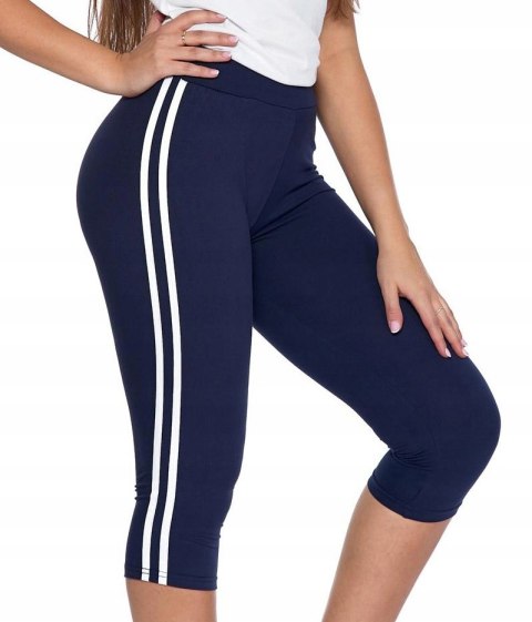 FIT Legginsy z lampasem 3/4 wysoki stan MORAJ L/XL FIT Legginsy z lampasem 3/4 wysoki stan MORAJ L/XL