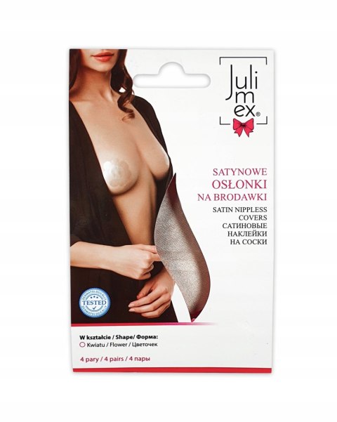 Satynowe osłonki na brodawki 4 PARY JULIMEX PS-07 Satynowe osłonki na brodawki 4 PARY JULIMEX PS-07