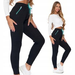 Spodnie dresowe damskie joggery DRESY MORAJ - XL