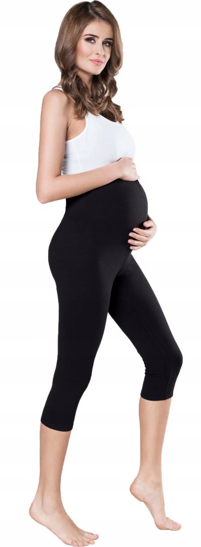 LEGGINSY CIĄŻOWE 3/4 BAWEŁNIANE kryjące r M/38 LEGGINSY CIĄŻOWE 3/4 BAWEŁNIANE kryjące r M/38