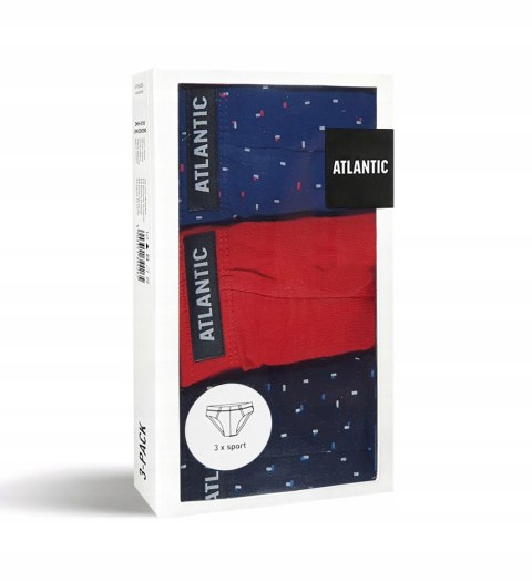 Slipy męskie 3-PAK sport ATLANTIC 3MP-118 - M Slipy męskie 3-PAK sport ATLANTIC 3MP-118 - M