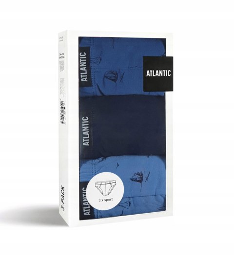Slipy męskie 3-PAK sport ATLANTIC 3MP-130 - XXL Slipy męskie 3-PAK sport ATLANTIC 3MP-130 - XXL