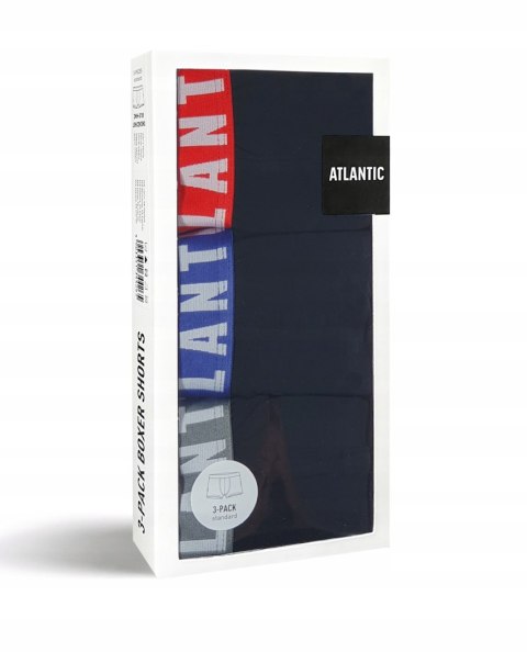 Bokserki męskie 3-PAK szorty ATLANTIC 3MH-011 - L Bokserki męskie 3-PAK szorty ATLANTIC 3MH-011 - L
