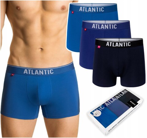 Bokserki męskie 3-PAK szorty ATLANTIC 3MH-045 XXL Bokserki męskie 3-PAK szorty ATLANTIC 3MH-045 XXL