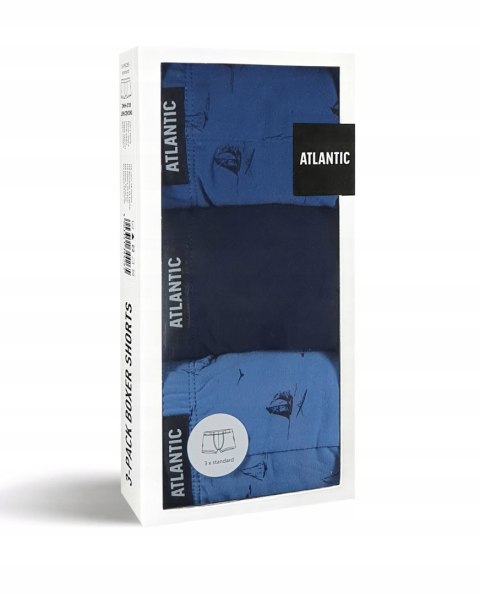 Bokserki męskie 3-PAK szorty ATLANTIC 3MH-049 - M Bokserki męskie 3-PAK szorty ATLANTIC 3MH-049 - M