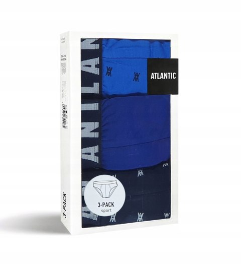 Slipy męskie 3-PAK sport ATLANTIC 3MP-090 - XXL Slipy męskie 3-PAK sport ATLANTIC 3MP-090 - XXL