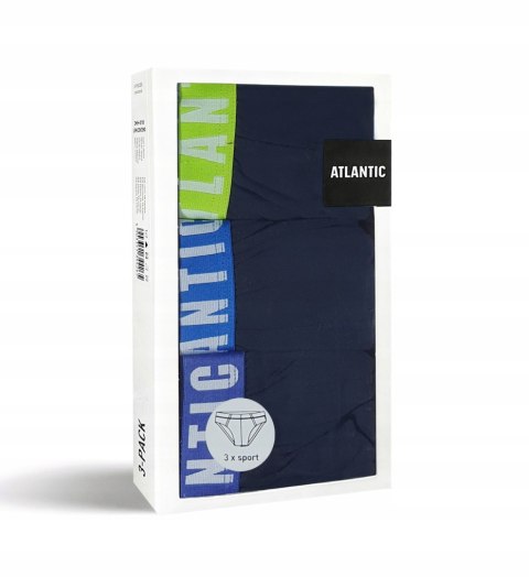 Slipy męskie 3-PAK sport ATLANTIC 3MP-094 - XL Slipy męskie 3-PAK sport ATLANTIC 3MP-094 - XL