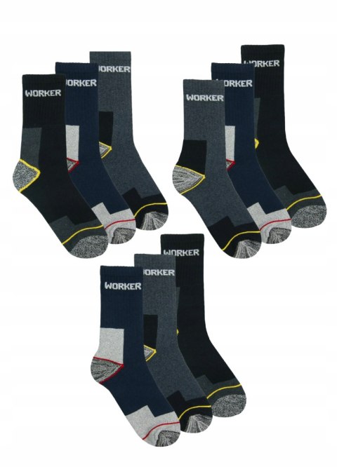 9x Skarpety Męskie Robocze Długie MORAJ - 39-42 9x Skarpety Męskie Robocze Długie MORAJ - 39-42