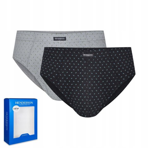 Slipy męskie bawełniane 2-PAK HENDERSON K574 - 5XL Slipy męskie bawełniane 2-PAK HENDERSON K574 - 5XL