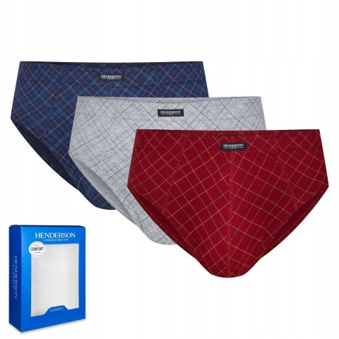 Slipy męskie bawełniane 3-PAK HENDERSON K561 - XL Slipy męskie bawełniane 3-PAK HENDERSON K561 - XL