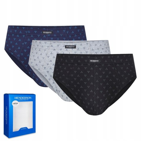 Slipy męskie bawełniane 3-PAK HENDERSON K569 - XXL Slipy męskie bawełniane 3-PAK HENDERSON K569 - XXL