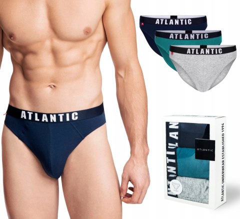 Slipy sport ATLANTIC 3MP-094 bawełniane 3-pak - M Slipy sport ATLANTIC 3MP-094 bawełniane 3-pak - M
