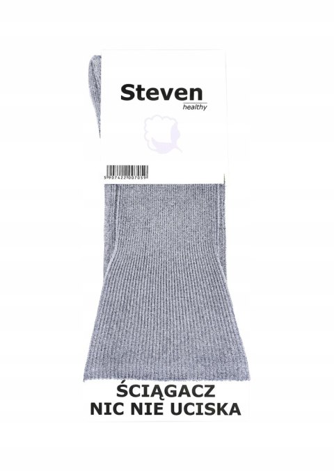 Skarpety BEZUCISKOWE popiel melanż STEVEN 39-42 Skarpety BEZUCISKOWE popiel melanż STEVEN 39-42