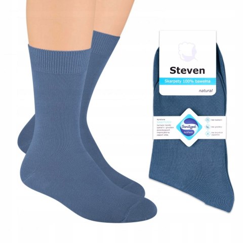 Skarpety męskie BAWEŁNIANE jeans STEVEN 44-46