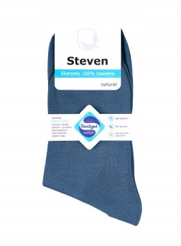 Skarpety męskie BAWEŁNIANE jeans STEVEN 44-46