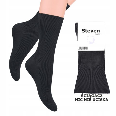 Skarpety męskie BEZUCISKOWE grafit STEVEN 39-42 Skarpety męskie BEZUCISKOWE grafit STEVEN 39-42