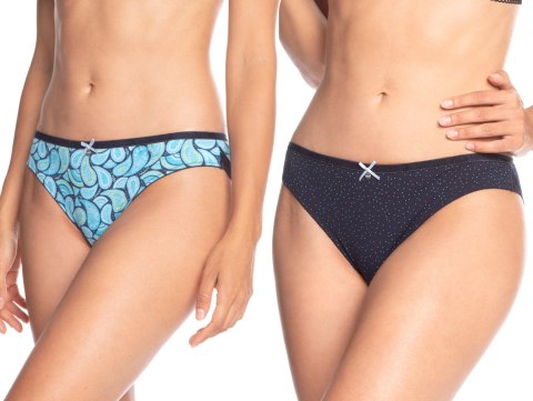 Majtki damskie 2-PAK figi bikini LAMA 1412MB - XL Majtki damskie 2-PAK figi bikini LAMA 1412MB - XL