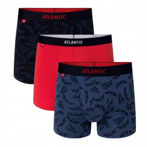 Bokserki męskie 3 PARY szorty ATLANTIC 3MH-040 XL Bokserki męskie 3 PARY szorty ATLANTIC 3MH-040 XL