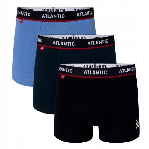 Bokserki męskie 3 PARY szorty ATLANTIC 3MH-042 - L Bokserki męskie 3 PARY szorty ATLANTIC 3MH-042 - L