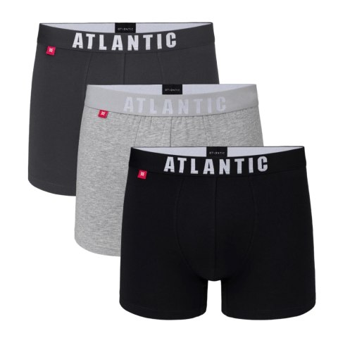 Bokserki męskie 3 PARY szorty ATLANTIC 3MH-011 L Bokserki męskie 3 PARY szorty ATLANTIC 3MH-011 L