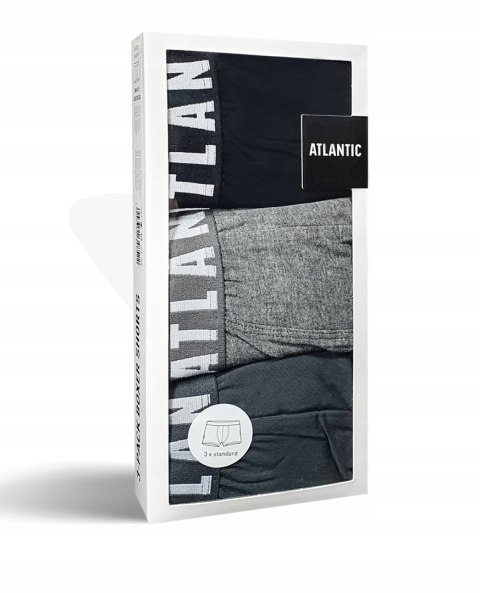 Bokserki męskie 3 PARY szorty ATLANTIC 3MH-011 L Bokserki męskie 3 PARY szorty ATLANTIC 3MH-011 L