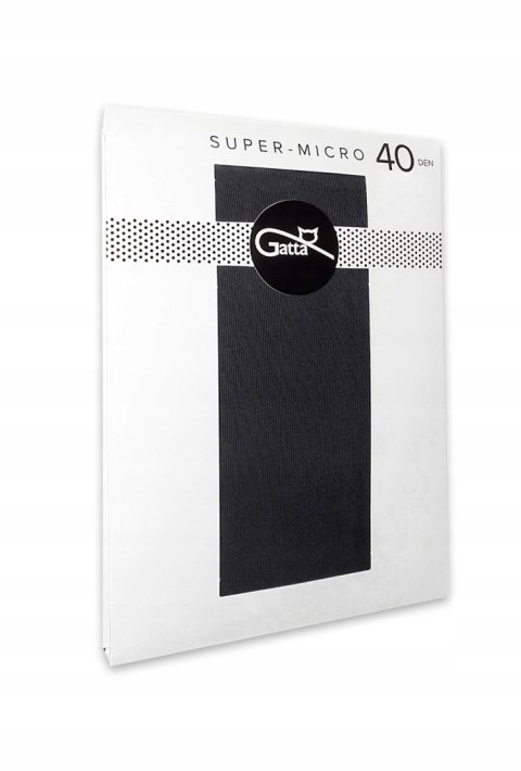Rajstopy prążki GATTA SUPER MICRO 40DEN - S/M Rajstopy prążki GATTA SUPER MICRO 40DEN - S/M