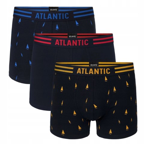 Bokserki męskie 3 PARY ATLANTIC 3MH-021-GR - M Bokserki męskie 3 PARY ATLANTIC 3MH-021-GR - M