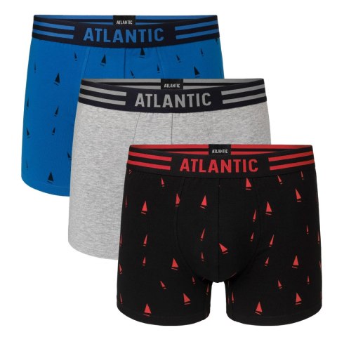 Bokserki męskie 3 PARY ATLANTIC 3MH-021-NB - M Bokserki męskie 3 PARY ATLANTIC 3MH-021-NB - M