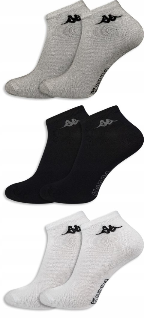 Skarpety 3-PAK zestaw KAPPA SNEAKER stopki - 39-42 Skarpety 3-PAK zestaw KAPPA SNEAKER stopki - 39-42
