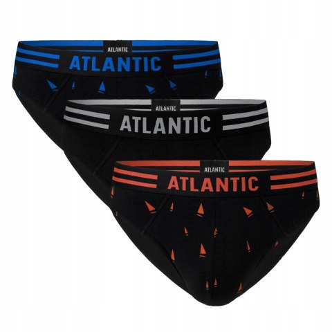 Slipy męskie 3 PARY ATLANTIC 3MP-098-CZ - XXL Slipy męskie 3 PARY ATLANTIC 3MP-098-CZ - XXL