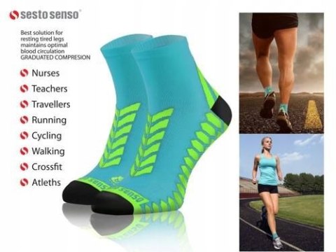 Oddychające skarpety SPORTOWE SESTO SENSO - 35-38 Oddychające skarpety SPORTOWE SESTO SENSO - 35-38