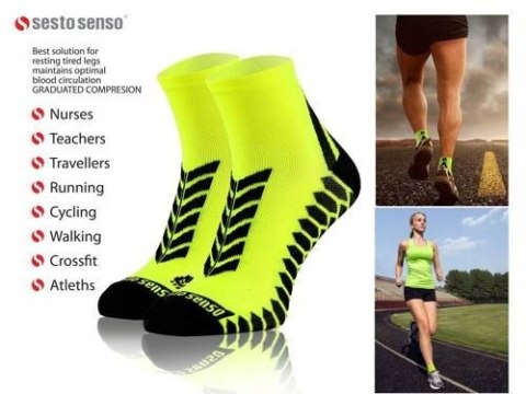 Oddychające skarpety SPORTOWE SESTO SENSO - 39-42 Oddychające skarpety SPORTOWE SESTO SENSO - 39-42