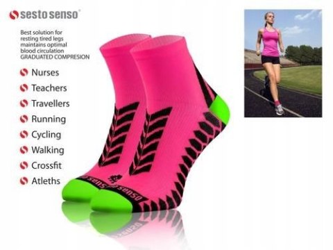 Oddychające skarpety SPORTOWE SESTO SENSO - 39-42 Oddychające skarpety SPORTOWE SESTO SENSO - 39-42