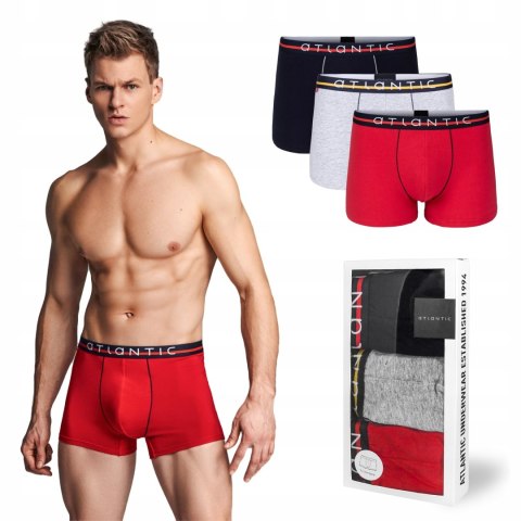 Bokserki męskie ATLANTIC 3MH-004 3-pak - XL Bokserki męskie ATLANTIC 3MH-004 3-pak - XL