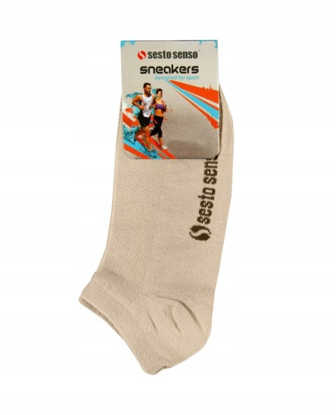 Skarpety STOPKI sesto senso SNEAKERS beżowe 36-37 Skarpety STOPKI sesto senso SNEAKERS beżowe 36-37
