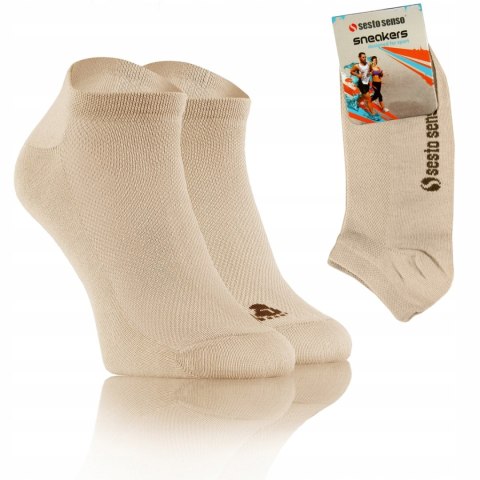 Skarpety STOPKI sesto senso SNEAKERS beżowe 38-40 Skarpety STOPKI sesto senso SNEAKERS beżowe 38-40