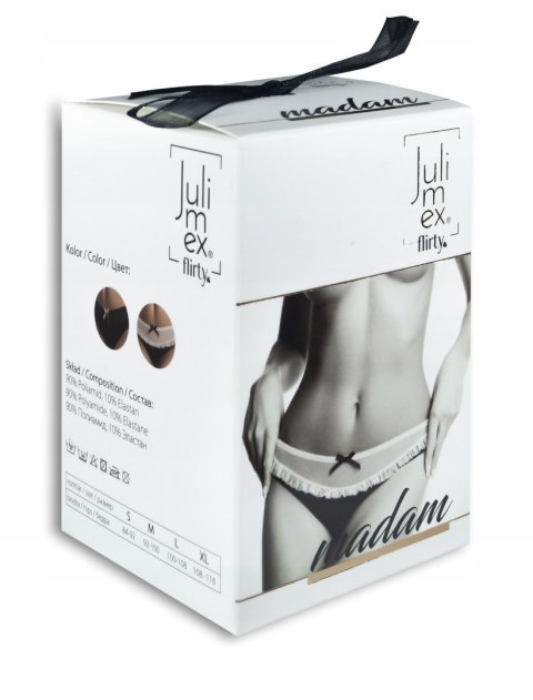 Figi bezszwowe JULIMEX MADAM z falbanką - XL Figi bezszwowe JULIMEX MADAM z falbanką - XL