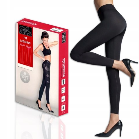 Gatta Fit Legginsy modelujące push up, czarne, r.L Gatta Fit Legginsy modelujące push up, czarne, r.L
